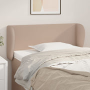 Uzglavlje s ušima boja cappuccina 83x23x78/88 cm umjetna koža
