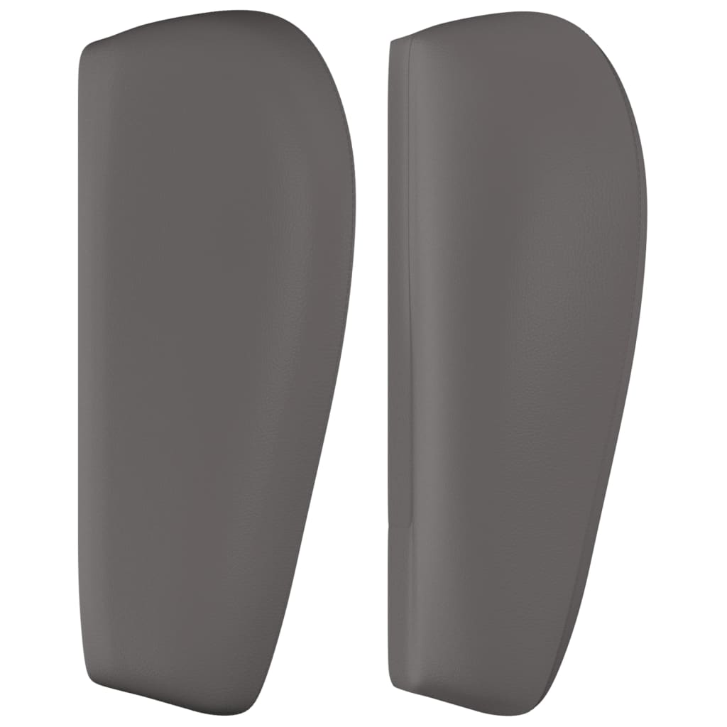 Uzglavlje s ušima sivo 93x23x78/88 cm od umjetne kože