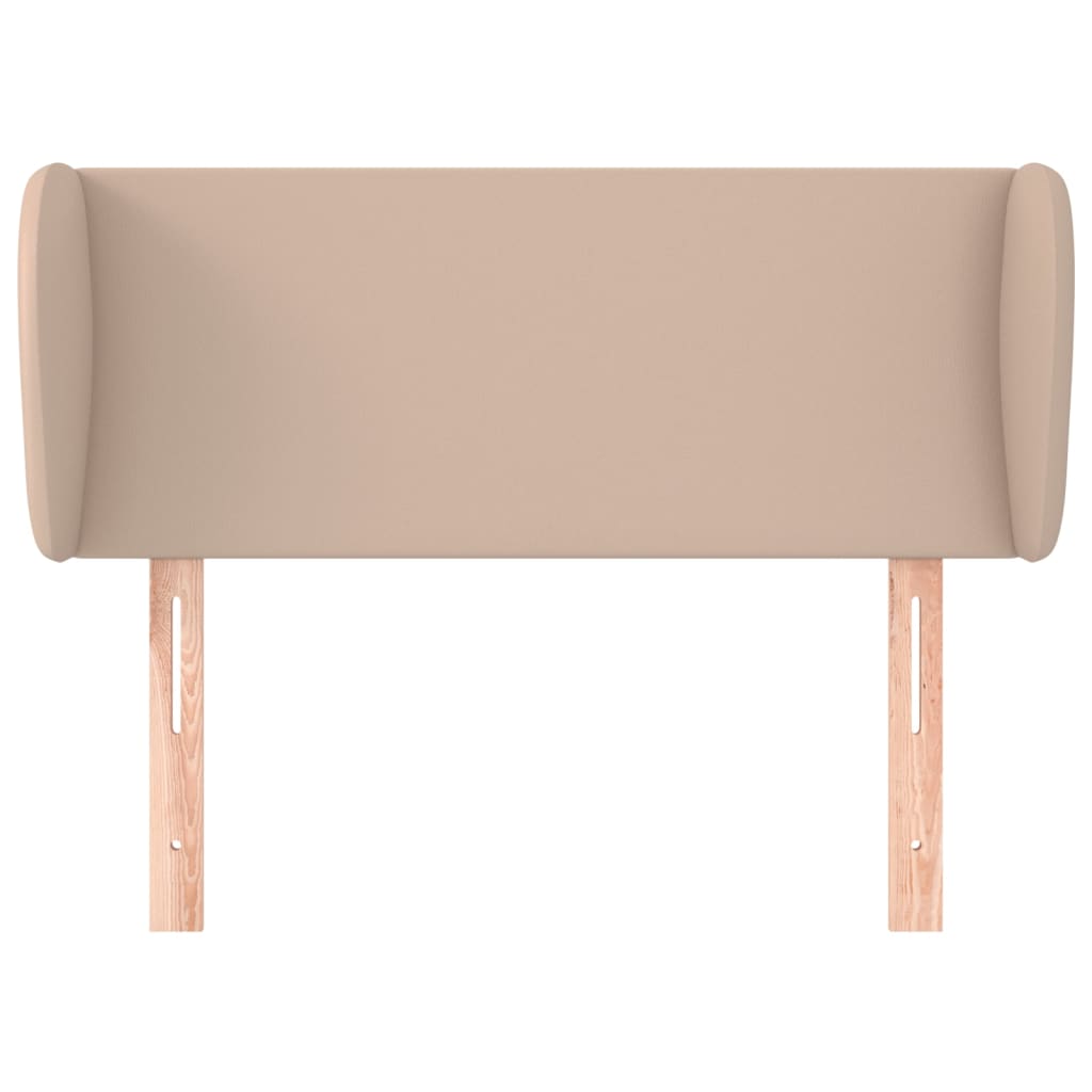 Uzglavlje s ušima boja cappuccina 93x23x78/88 cm umjetna koža