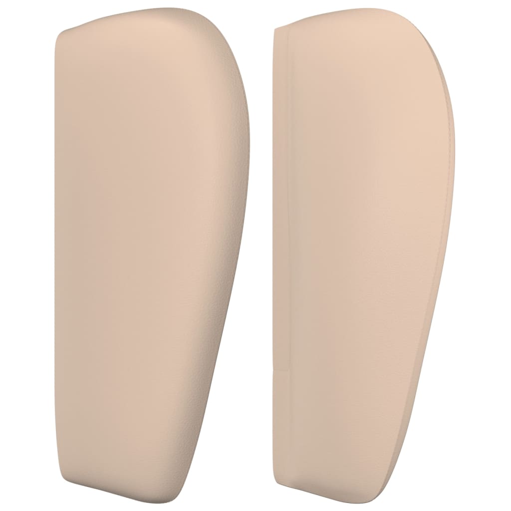 Uzglavlje s ušima boja cappuccina 103x23x78/88 cm umjetna koža