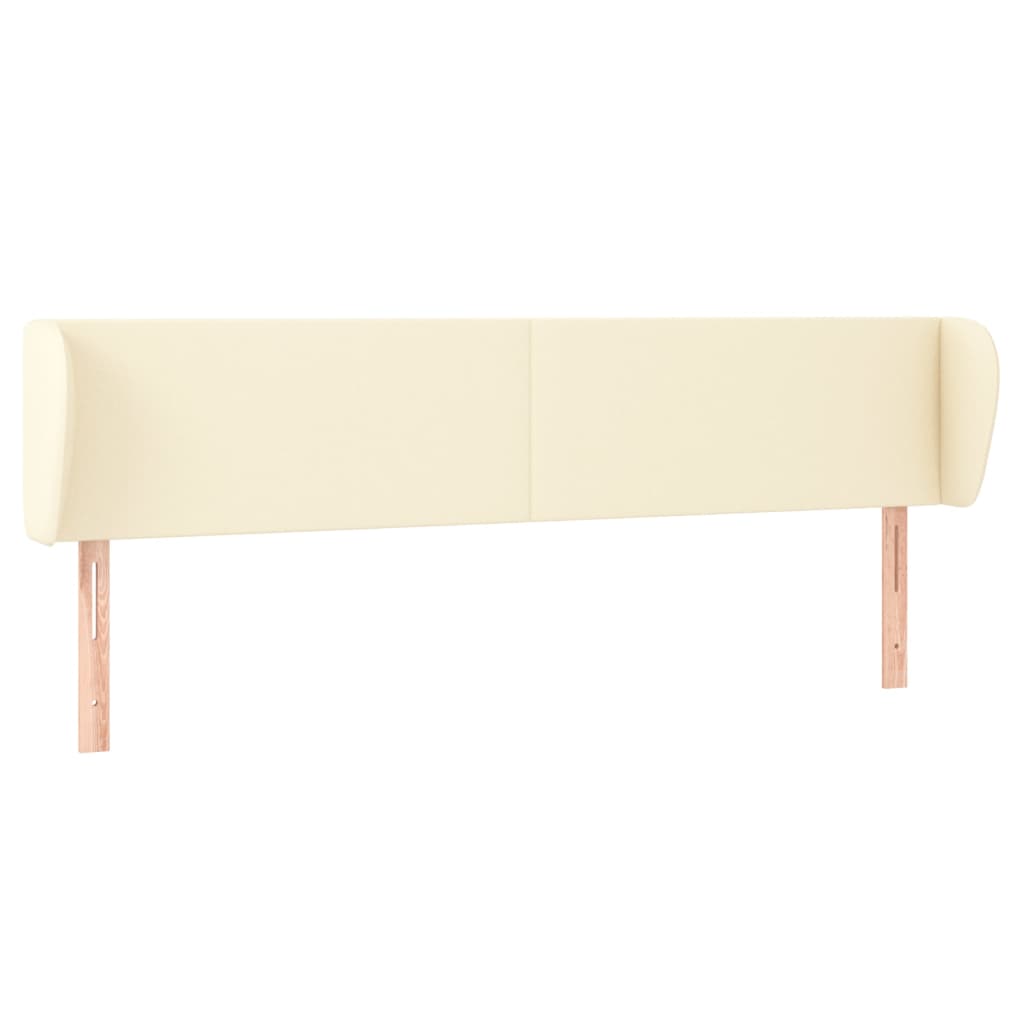 Uzglavlje s ušima krem 183x23x78/88 cm od umjetne kože