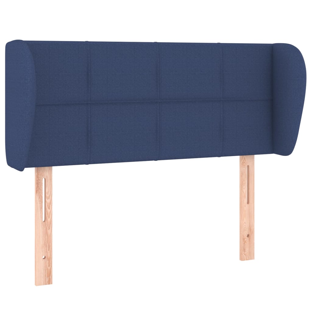 Uzglavlje s ušima plavo 93x23x78/88 cm od tkanine