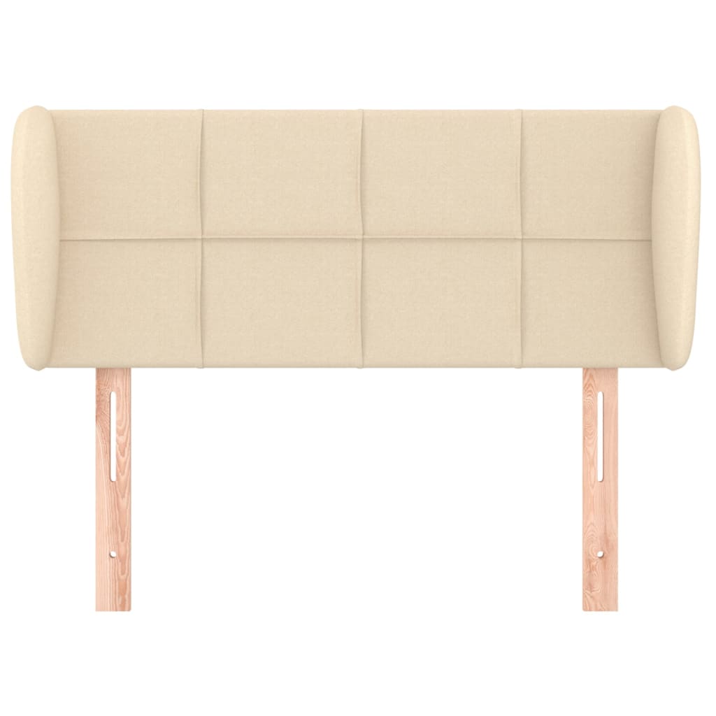 Uzglavlje s ušima krem 103x23x78/88 cm od tkanine