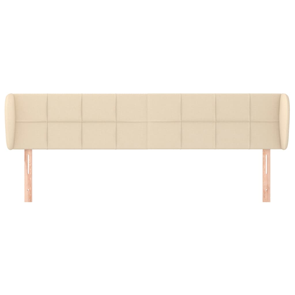 Uzglavlje s ušima krem 183x23x78/88 cm od tkanine