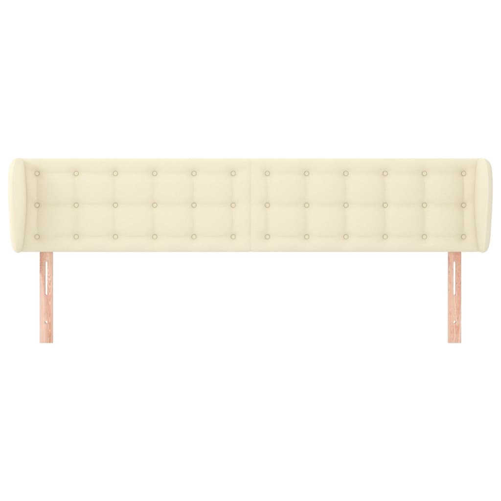 Uzglavlje s ušima krem 183x23x78/88 cm od umjetne kože