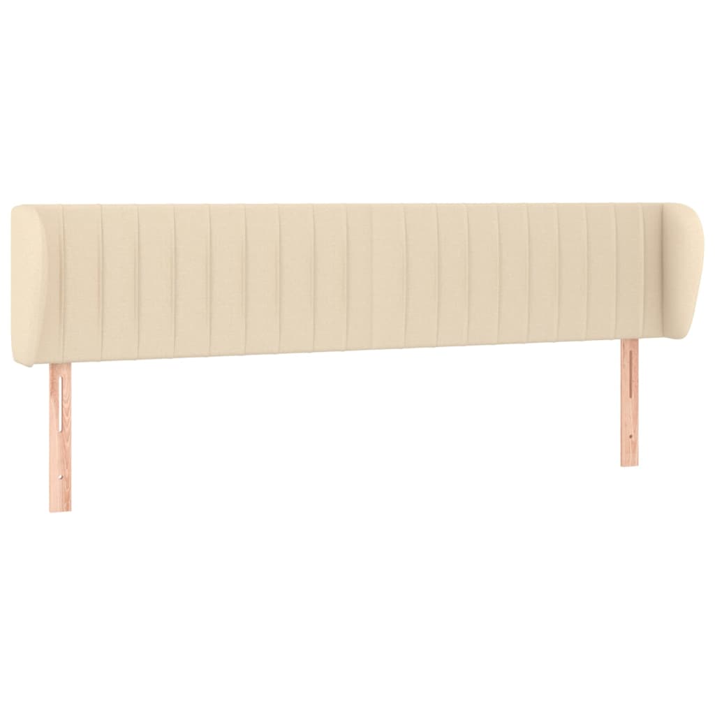 Uzglavlje s ušima krem 183x23x78/88 cm od tkanine