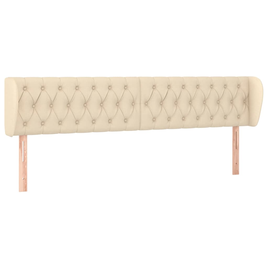 Uzglavlje s ušima krem 203x23x78/88 cm od tkanine
