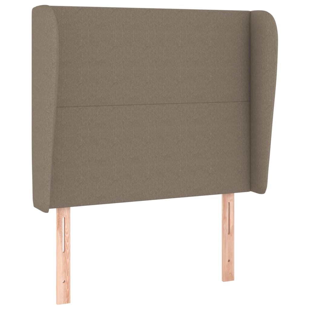 Uzglavlje s ušima smeđesivo 83 x 23 x 118/128 cm od tkanine