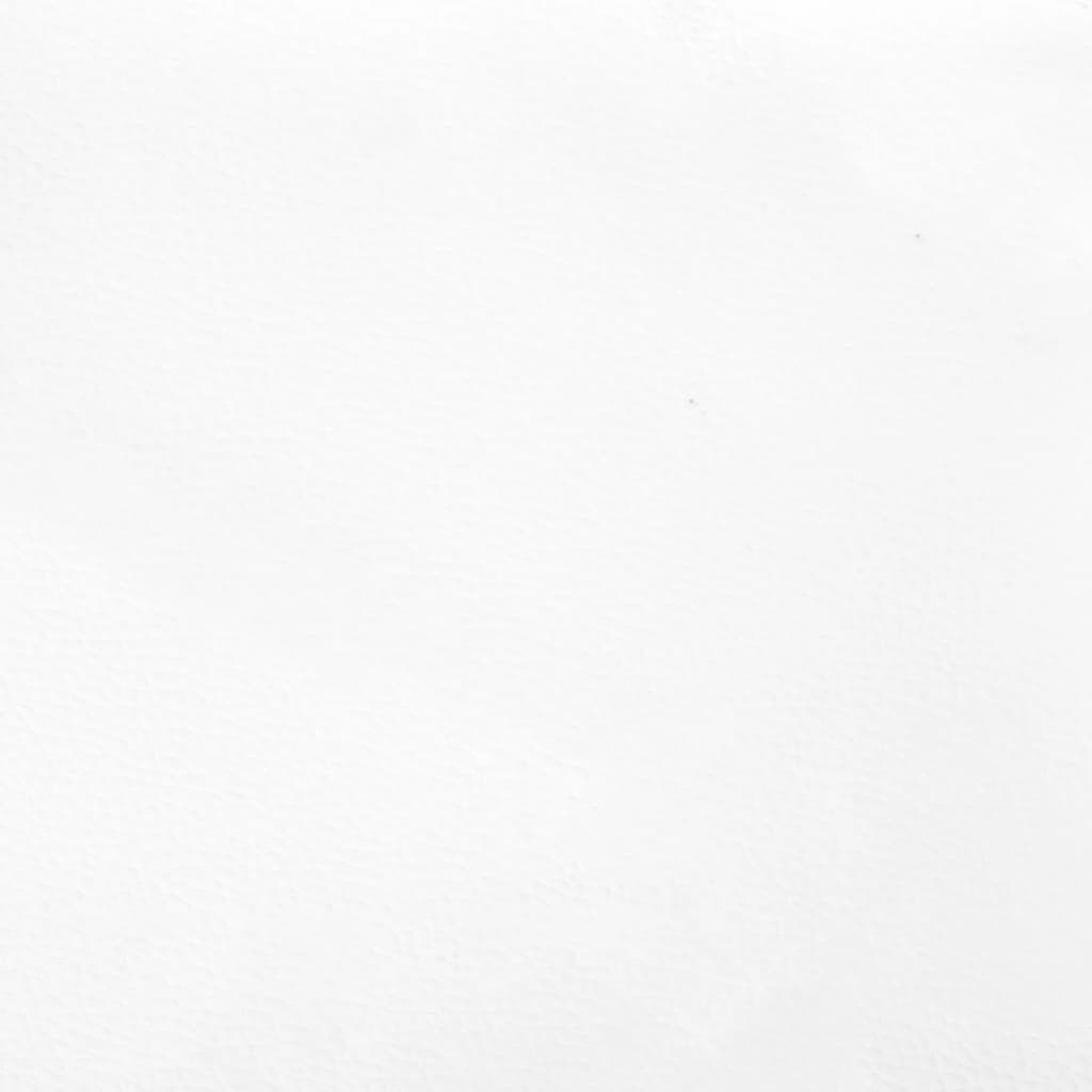 Uzglavlje s ušima bijelo 93x23x118/128 cm od umjetne kože