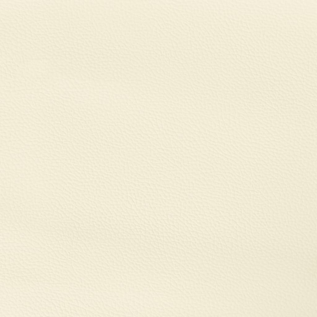 Uzglavlje s ušima krem 203x23x118/128 cm od umjetne kože