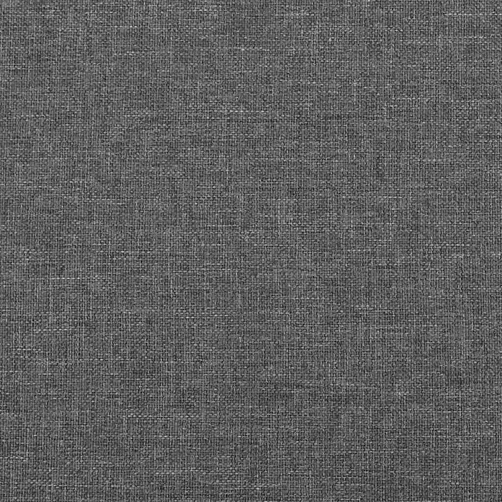 Uzglavlje s ušima tamnosivo 203x23x118/128 cm od tkanine