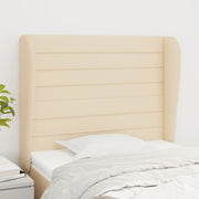 Uzglavlje s ušima krem 93x23x118/128 cm od tkanine