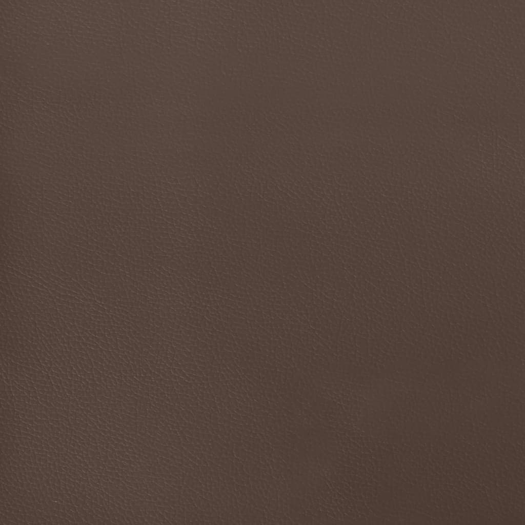 Uzglavlje s ušima tamnosmeđe 103x23x118/128 cm od tkanine