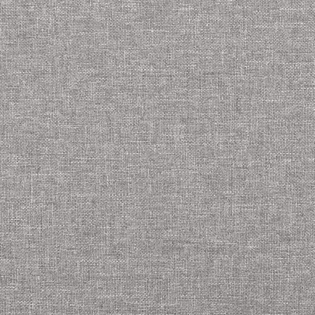 Uzglavlje s ušima svjetlosivo 147x23x118/128 cm od tkanine