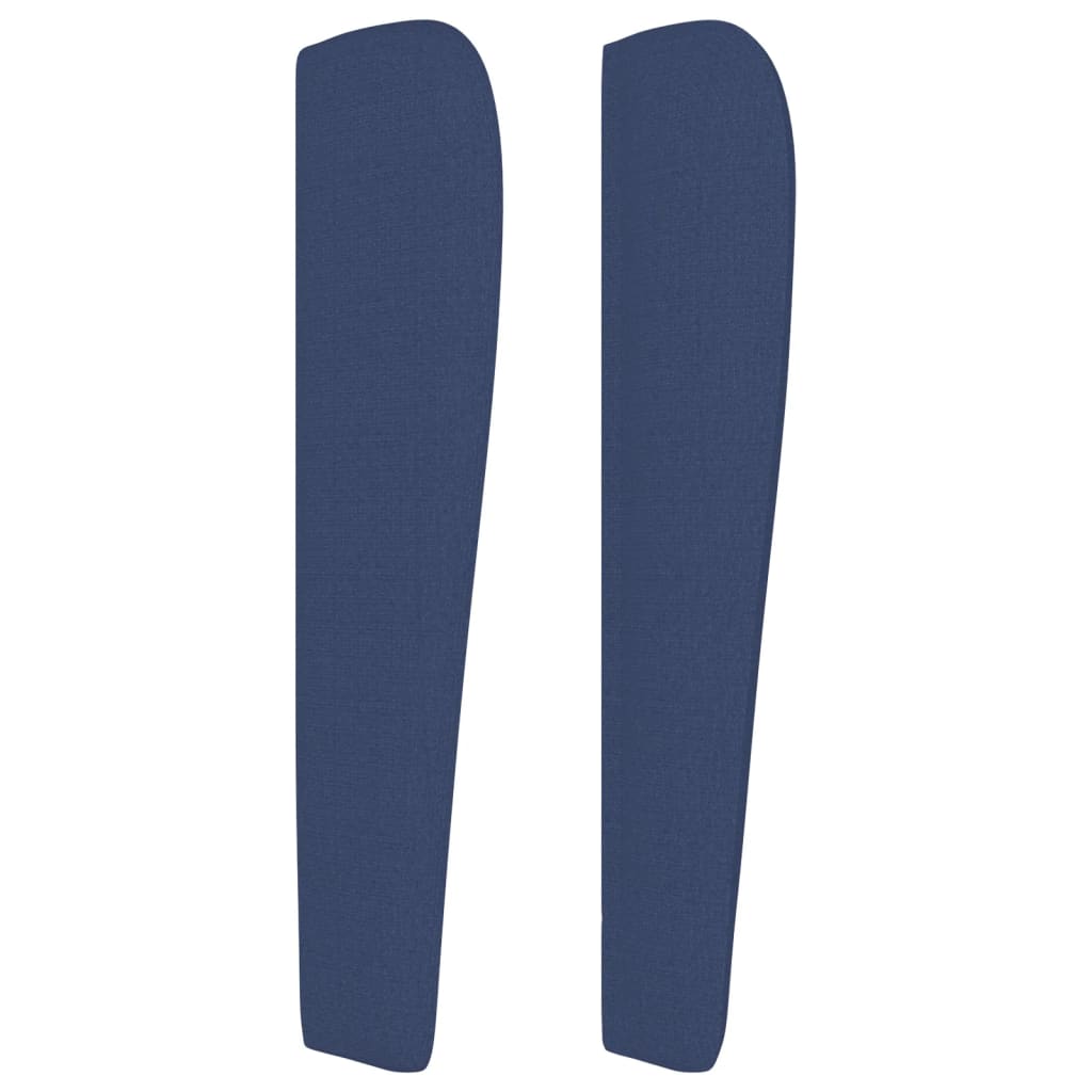Uzglavlje s ušima plavo 147x23x118/128 cm od tkanine