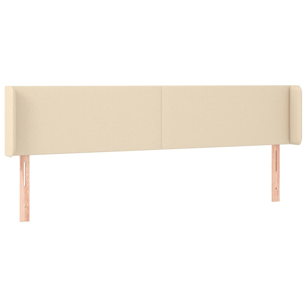 Uzglavlje s ušima krem 203x16x78/88 cm od tkanine