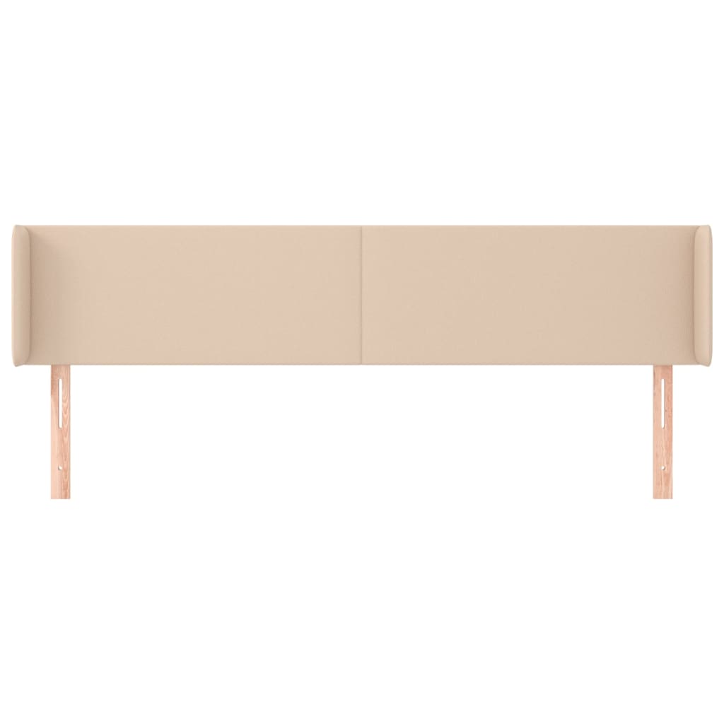Uzglavlje s ušima boja cappuccina 183x16x78/88 cm umjetna koža
