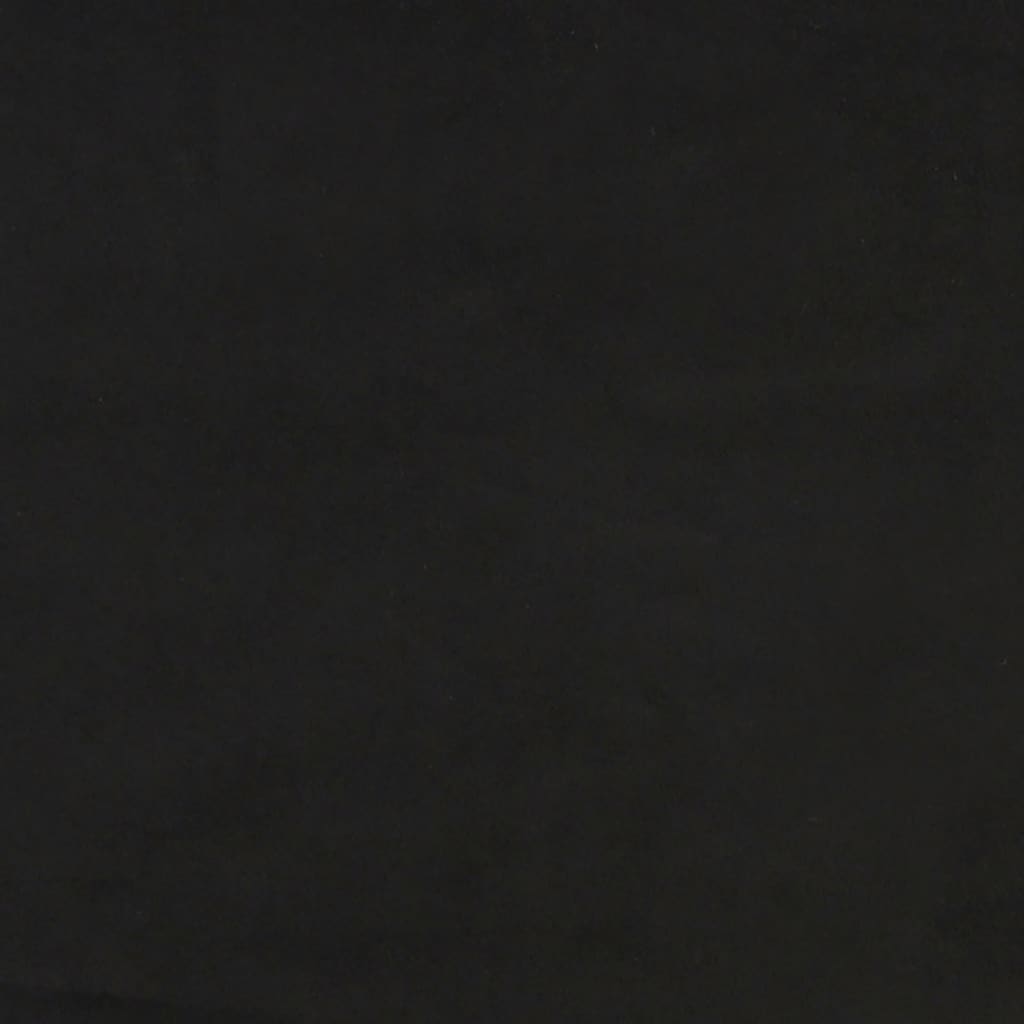 Uzglavlje s ušima crno 83x16x78/88 cm baršunasto