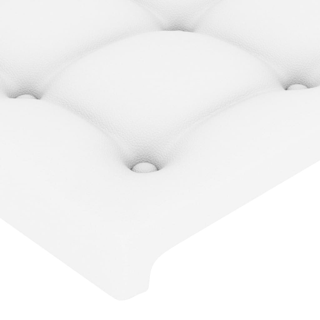 Uzglavlje s ušima bijelo 103x16x78/88 cm od umjetne kože