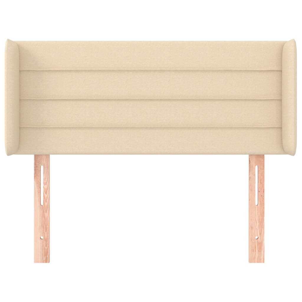 Uzglavlje s ušima krem 103x16x78/88 cm od tkanine