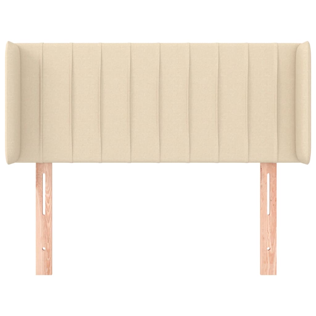Uzglavlje s ušima krem 93x16x78/88 cm od tkanine