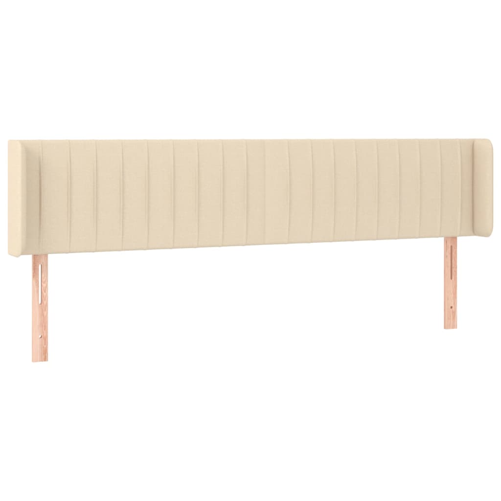 Uzglavlje s ušima krem 203x16x78/88 cm od tkanine