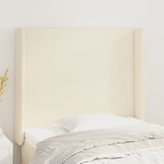 Uzglavlje s ušima krem 103x16x118/128 cm od umjetne kože