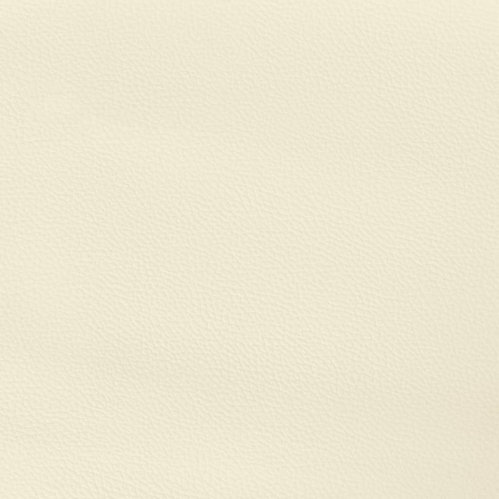 Uzglavlje s ušima krem 83x16x118/128 cm od umjetne kože