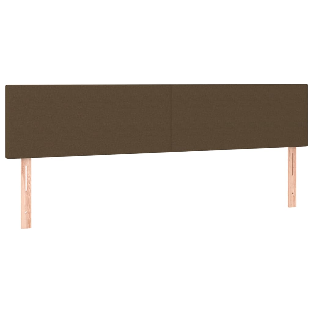 LED uzglavlje tamnosmeđe 180x5x78/88 cm od tkanine