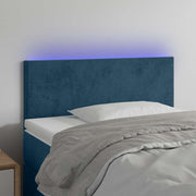 LED uzglavlje tamnoplavo 80 x 5 x 78/88 cm baršunasto