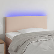 LED uzglavlje boja cappuccina 90 x 5 x 78/88 cm od umjetne kože