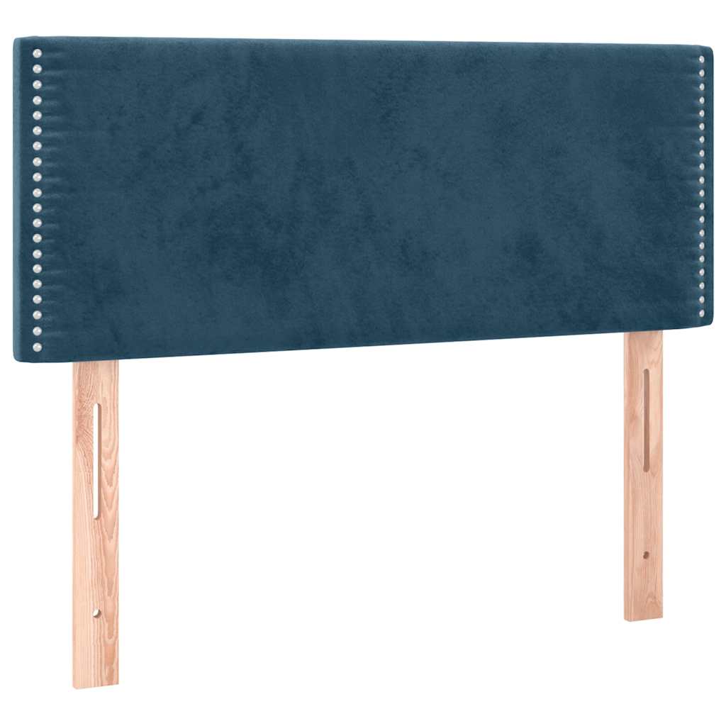 LED uzglavlje tamnoplavo 100x5x78/88 cm baršunasto