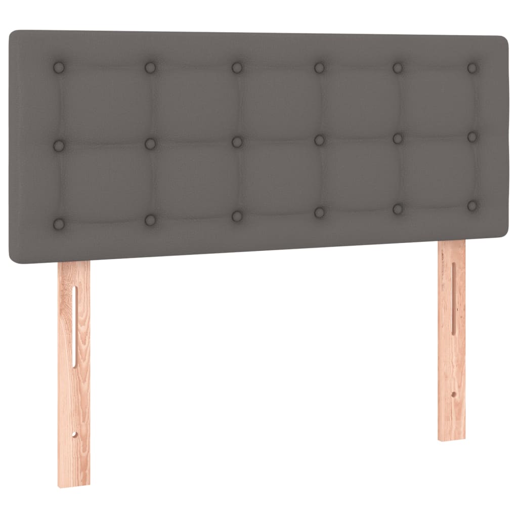 LED uzglavlje sivo 80 x 5 x 78/88 cm od umjetne kože