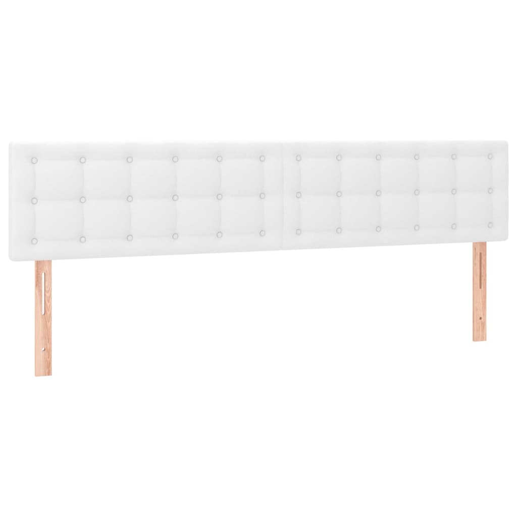 LED uzglavlje bijelo 180 x 5 x 78/88 cm od umjetne kože