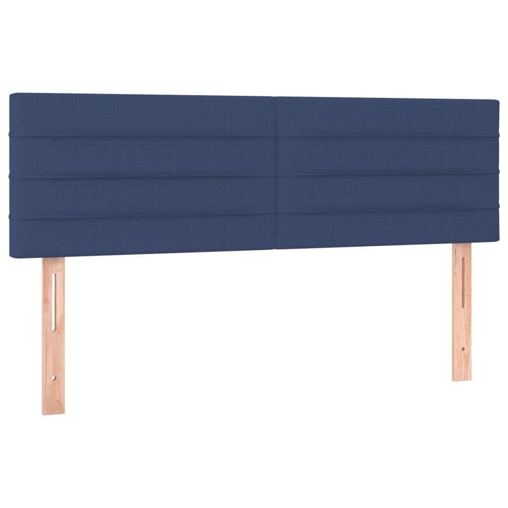 LED uzglavlje plavo 144x5x78/88 cm od tkanine