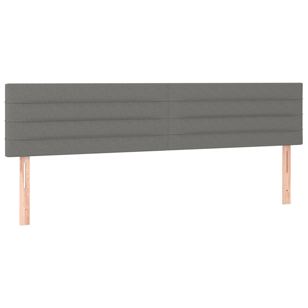 LED uzglavlje tamnosivo 180x5x78/88 cm od tkanine
