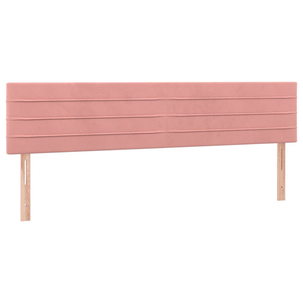 LED uzglavlje ružičasto 180x5x78/88 cm baršunasto