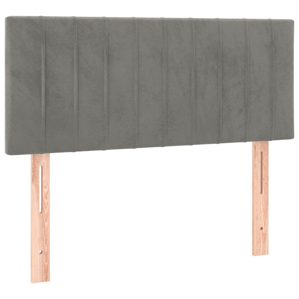 LED uzglavlje svjetlosivo 90x5x78/88 cm baršunasto