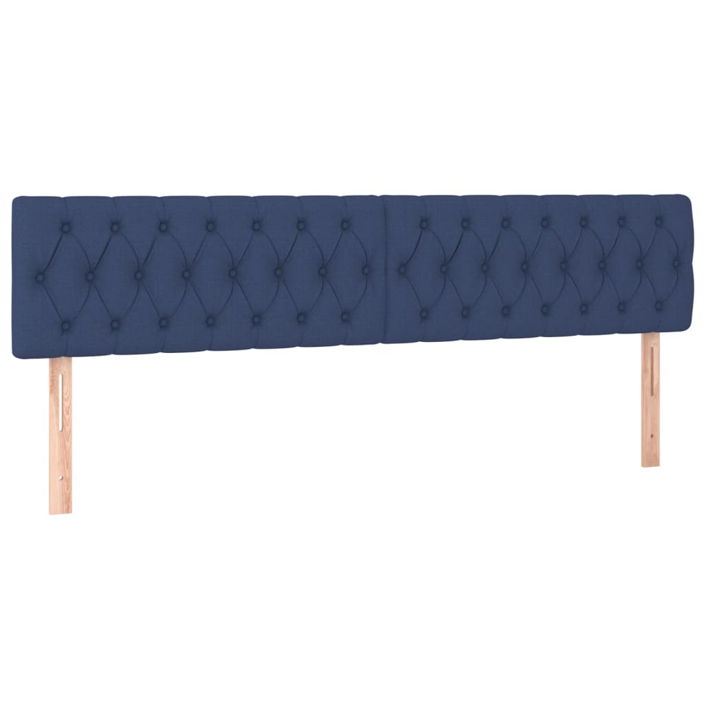 LED uzglavlje plavo 200 x 7 x 78/88 cm od tkanine
