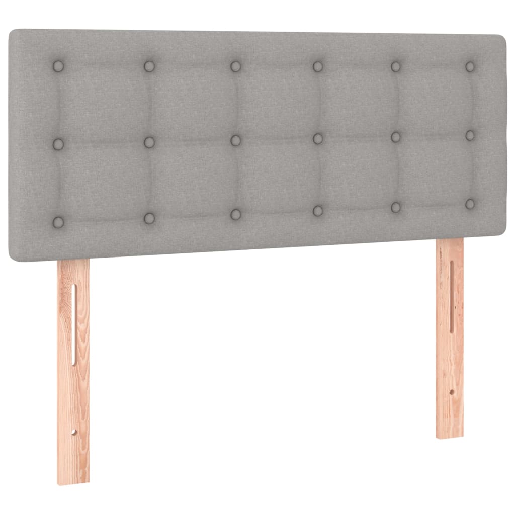 LED uzglavlje svjetlosivo 100x5x78/88 cm od tkanine