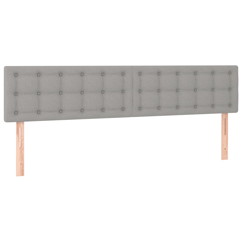 LED uzglavlje svjetlosivo 160x5x78/88 cm od tkanine