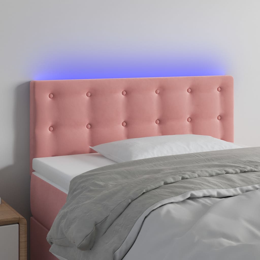 LED uzglavlje baršunasto