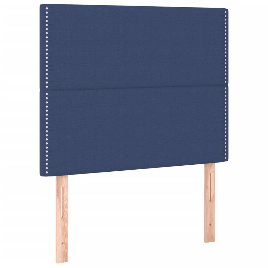 LED uzglavlje plavo 100x5x118/128 cm od tkanine