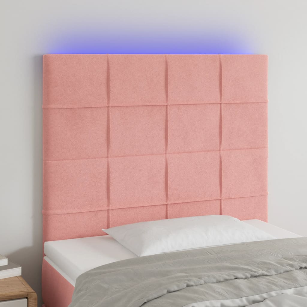 LED uzglavlje baršunasto