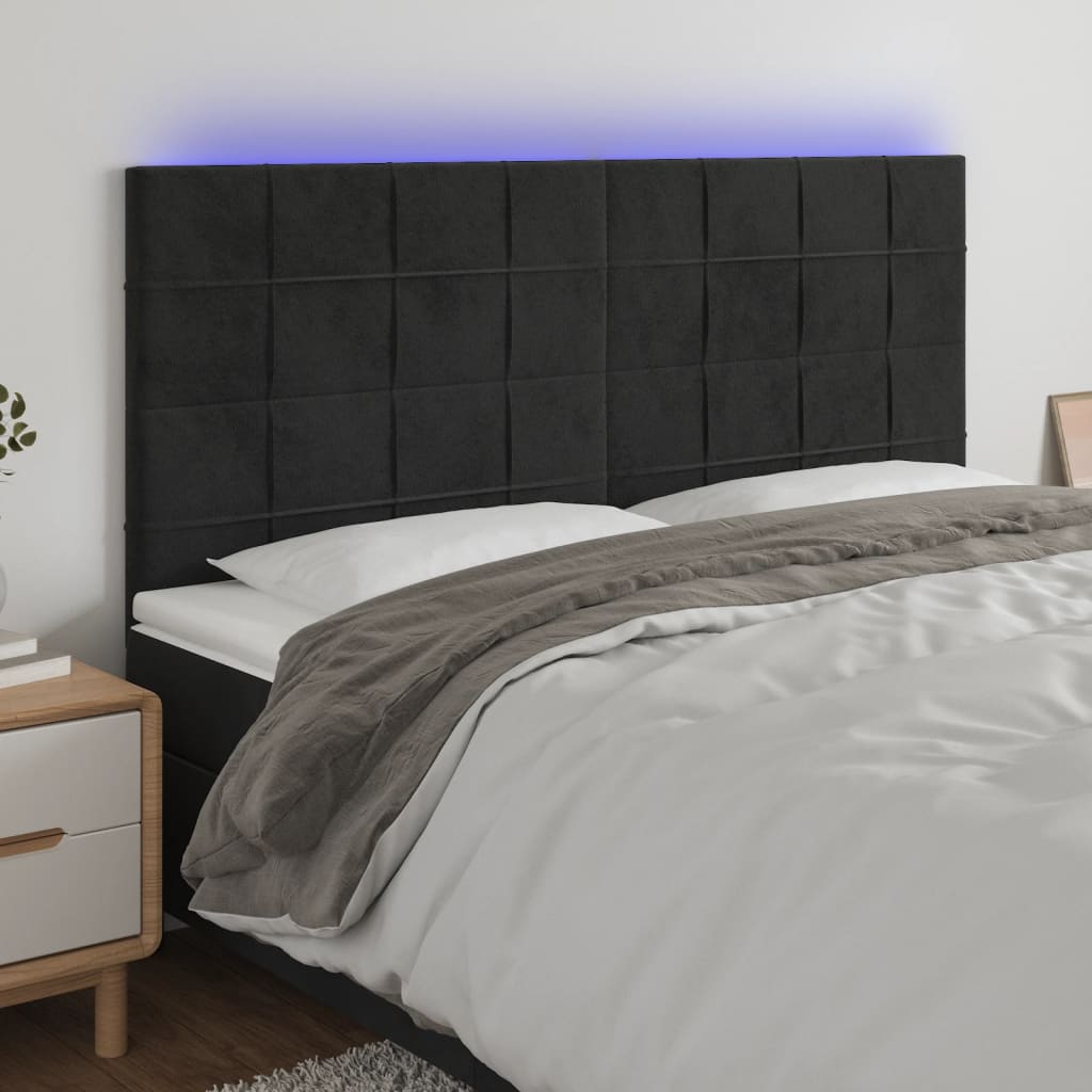 LED uzglavlje baršunasto