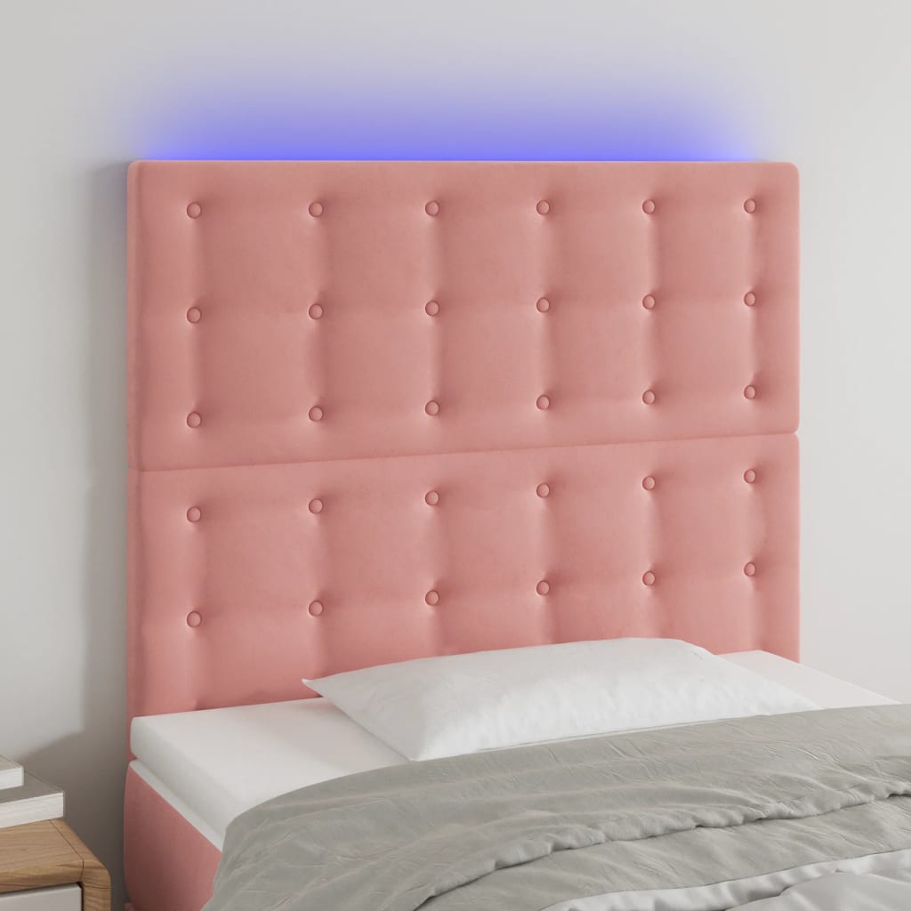 LED uzglavlje baršunasto