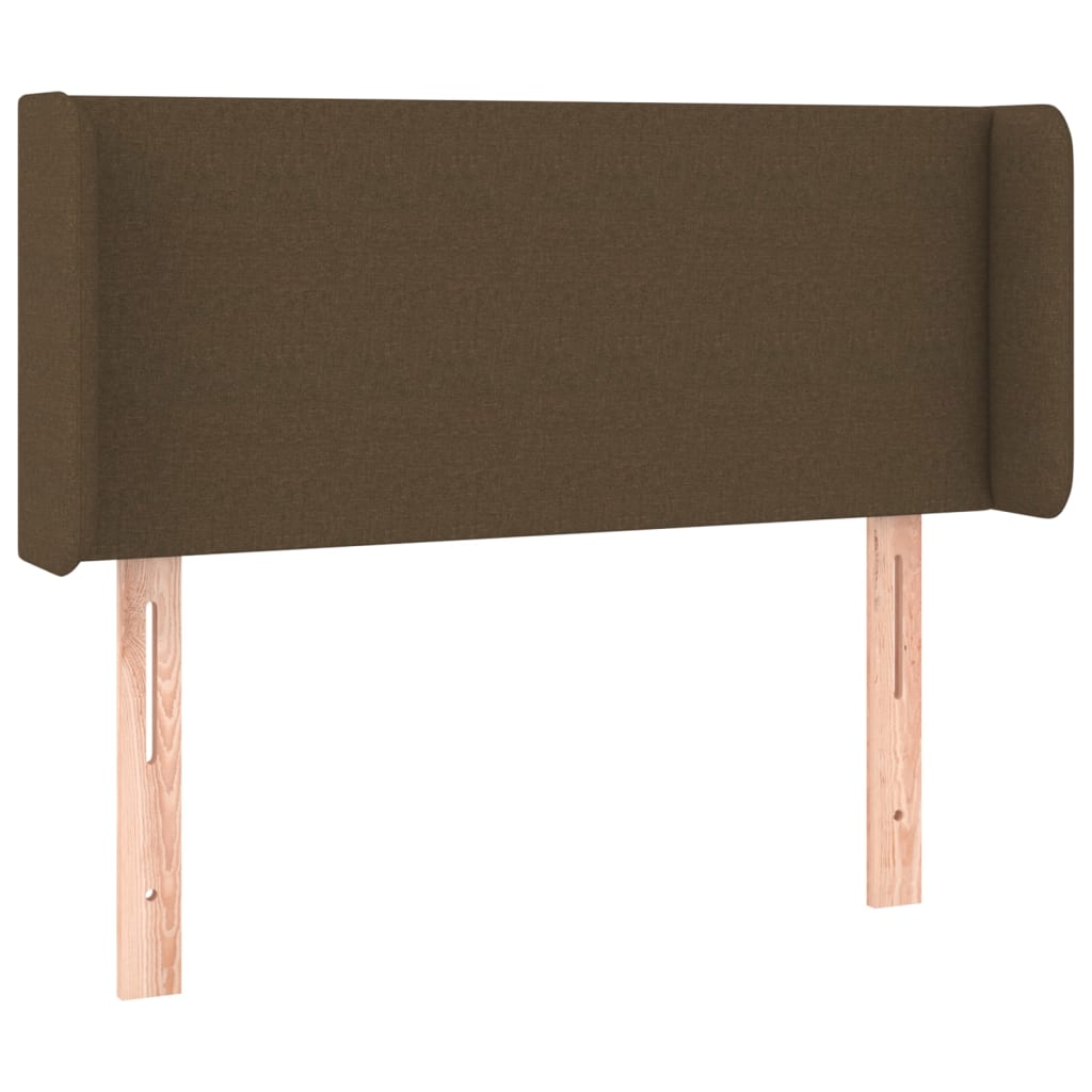 LED uzglavlje tamnosmeđe 83x16x78/88 cm od tkanine