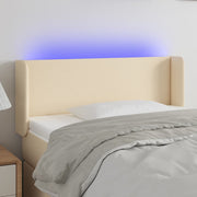 LED uzglavlje krem 83x16x78/88 cm od tkanine