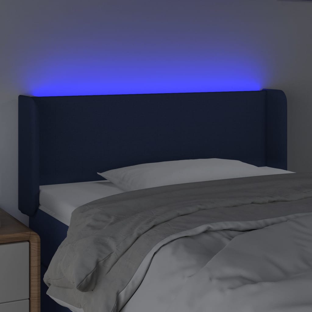 LED uzglavlje plavo 83x16x78/88 cm od tkanine