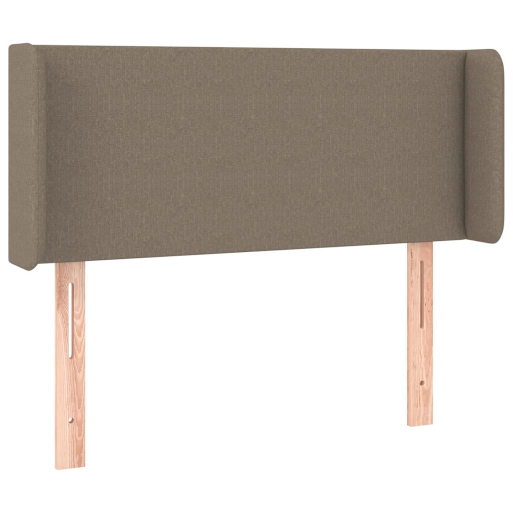 LED uzglavlje smeđesivo 93x16x78/88 cm od tkanine